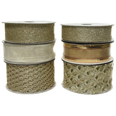 Decoris Polyester Ribbon 800cm - 6 Assorted,